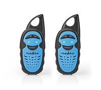 Talkie-Walkie Portée de 3 km 1 Canal PTT 2 Appareils Bleu/Noir