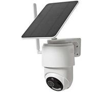 Nedis Caméra extérieure 4G PTZ SIMCBO50WT – Full HD 1080p, panneau solaire, vision nocturne
