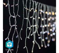 Nedis SmartLife Lumières de Noël - Glaçon - Wi-Fi - blanc chaud à froid - 240 LED's - 5.00 m - Android / IOS