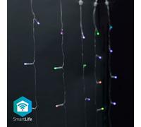 Nedis SmartLife lumières de Noël - rideau - Wi-Fi - RGB - 180 LED's - 3 m - Android / IOS