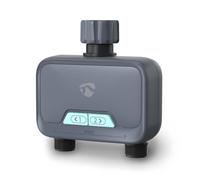 Nedis SmartLife Minuteur d'irrigation de Jardin Bluetooth avec 2 Zones indépendantes, Programmation Manuelle et Application, Alimentation par Piles, étanche IP54, connecteur de Robinet 1,9 cm et 2,5