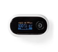 Oxymètre de Pouls Bluetooth SmartLife avec Écran OLED et Alarme Sonore Nedis Blanc Blanc G