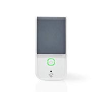 NEDIS Smartlife Smart Connectuer - Wi-Fi - IP44 - Wattmètre - Compteur de Puissance - 3680 W - Blanc/Gris - Intégré à l'application SmartLife - Compatible avec Amazon Alexa et Google Home