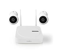 NEDIS SmartLife Système de caméra sans Fil - 2 caméras - Full HD 1080p - IP65 - Vision Nocturne - Blanc