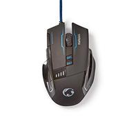 NEDIS - Souris Gaming - Filaire - Droitier - Illuminée - 8 Boutons - Windows 7/8/10 - Port USB - 4000 DPI - Noir