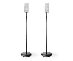 Nedis SPMT2750BK support de haut-parleurs Sol Acrylonitrile-Butadiène-Styrène (ABS), Acier Noir