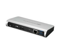 Nedis Station d'Accueil Multi USB Type-C Type-C Mâle vers 4x USB 3.0 A Femelle + Sortie HDMI? + VGA Femelle + DisplayPort Femelle + RJ45 (8P8C) Femelle + USB Type-C Femelle 0,2 m Aluminium