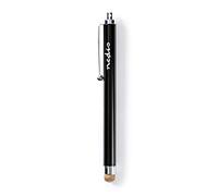 NEDIS Stylet | Utilisé pour: Tablette/Smartphone | Pointe en Tissu de cuivre | 1 pièces | avec Clip | Ã€ Bille | Noir