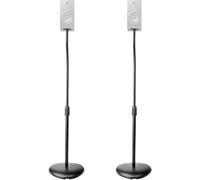 Nedis support de haut-parleur - Compatible avec : Universal - Sols - 4.5 kg - Réglable en hauteur - ABS / Acier - Noir