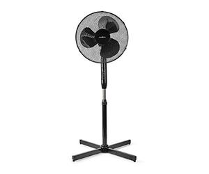 NEDIS Support de Ventilateur | Diamètre: 400 mm | 3 Vitesses | Oscillation | 40 W | Hauteur réglable | Minuterie d'arrêt | Télécommande | Blanc
