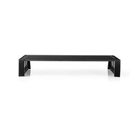 NEDIS - Support Ergonomique Multifonction - Support écran - pour écran jusqu'à 16 kg - Espace pour Ranger Le Clavier - Noir
