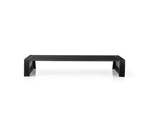 NEDIS - Support Ergonomique Multifonction - Support écran - pour écran jusqu'à 16 kg - Espace pour Ranger Le Clavier - Noir