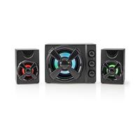 Nedis Système Audio Gaming 2.1 avec LED et Alimentation USB Noir