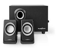 Nedis Système de haut-parleur pour PC 2.1 – 16 W (totale) – Noir G