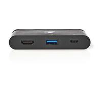 Nedis Station d'accueil TCARF240BK – USB 3.2 Gen1 Type‑C, HDMI, SuperSpeed USB, Alim USB‑C – Noir