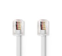 Nedis TCGB90200WT50 câble de téléphone Blanc