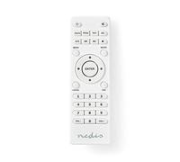 Nedis Télécommande de Rechange pour Radio Internet Nedis alimentée par Piles, Transmission Infrarouge, Disposition Claire, Compatible avec RDIN2000WT et RDIN2500WT