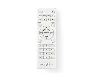 Nedis Télécommande de Rechange pour Radio Internet Nedis alimentée par Piles, Transmission Infrarouge, Disposition Claire, Compatible avec RDIN2000WT et RDIN2500WT