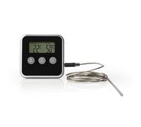 Nedis Thermomètre à Viande 0 - 250 °C Affichage Numérique Minuteur