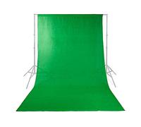 Nedis - Toile de Fond pour Studio Photo - 2,95 x 2,95 m - Facile à Fixer sur Un kit de Fond - Fabriqué en Coton de Haute qualité - pour Studio Photo - Vert