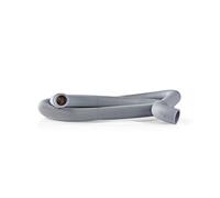 Nedis tuyau de vidange / 22 mm / 19 mm / 0.5 Bar / 60 °C / 1.50 m / Application : Cuvette / Lave-linge / Gris