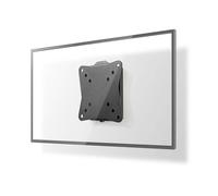 Nedis Support TV mural fixe TVWM1010BK – acier noir 13"-27" 30 kg 20 mm