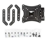 Nedis TVWM1430BK - Support - full-motion - pour TV - acier - noir - Taille d'écran : 23"-55" - montable sur mur Noir G