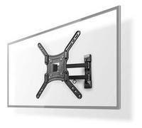 Nedis Support TV mural TVWM1530BK 23-55" Inclinable rotatif 30 kg 70-400 mm Noir