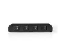Nedis Unité de commande du haut-parleur 4 voies – borne de raccordement – Noir