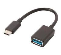 NEDIS USB 3.0 Cable - Type-C Male - A Female - 0.15 m - Noir G