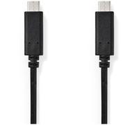 Nedis Câble USB-C CCGB64700BK10 24 broches mâle-mâle USB 3.1 Gen1 1 m Noir