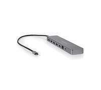 Nedis Hub USB-C 10-en-1, RJ45, 3x USB-A, Jack 3,5 mm, 2x USB-C, 2x HDMI, 0,4 m, Gris anthracite