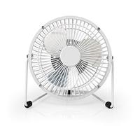NEDIS Ventilateur de table | Alimenté par USB | Diamètre: 150 mm | 3 W | 1 Vitesse 1.00 m Blanc