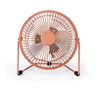 NEDIS Ventilateur de table | Alimenté par USB | Diamètre: 150 mm | 3 W | 1 vitesse 1,00 m Rose vintage