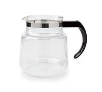 Nedis Verseuse de rechange en verre pour modèles Moccamaster K et KB, capacité de 1,2 l, poignée noire, convient pour Douwe Egberts Excellent 10s - Passe au lave-vaisselle mais lavage à la main
