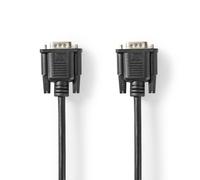 Nedis VGA mâle | VGA mâle | Nickelé | 3.00 m | Rond Résolution maximale : 1024x768 | ABS | Noir | Accrochage