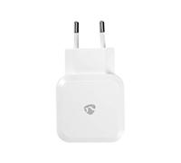 Nedis Wall Charger - Adaptateur Secteur - 4.8 A - 2 Connecteurs De Sortie (Usb) - Blanc