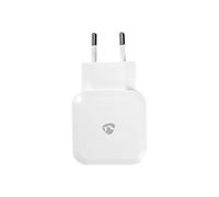 Nedis Wall Charger - Adaptateur Secteur - 4.8 A - 2 Connecteurs De Sortie (Usb) - Blanc