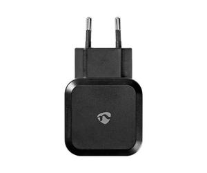 Nedis Wall Charger - Adaptateur Secteur - 4.8 A - 2 Connecteurs De Sortie (Usb) - Noir