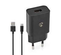 Nedis Wchac242Abk Home Charger 2.4 A Loose Cable Usb-C&Trade ; Black