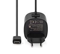 Nedis Chargeur mural WCHAC300ABK – USB‑C Câble fixe 3,0 A (15 W) Noir