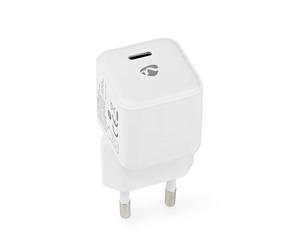 Nedis WCMPD30W100WT chargeur d'appareils mobiles Smartphone, Tablette Blanc Secteur Intérieure