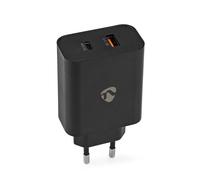 Nedis Wcpd65W130Bk Chargeur Fonction de charge rapide 2.0 / 2.25 / 3.25 A Sorties : 2 Usb-A / Usb-C&Trade ; 65 W Sélection automatique de la tension