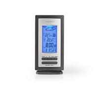 Nedis WEST201GY station météo numérique Noir, Argent