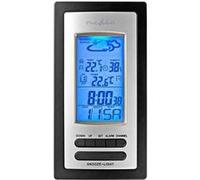 Nedis - Station météo - Alarme - Hygromètre - Capteur extérieur - Noir/Argent