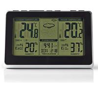 Nedis WEST400BK station météo numérique Noir, Gris LCD Batterie