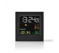 Nedis WEST404BK Station Météo, Capteur sans Fil, Réveil, Prévisions Météorologiques