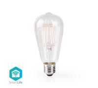 Nedis Wifi Smart Led-Filament-Glühlampe (Wifilf10wtst64) - E27, St64, 5 W, 500 Lm, Transparent