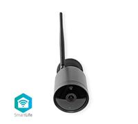 Nedis WiFi Smart Outdoor IP-camera | Full HD | Metalen behuizing | Waterdicht (IP65) Balle (forme) Caméra de sécurité IP Extérieure 1920 x 1080 pixels Plafond/mur