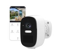 Caméra de Surveillance Extérieur Intelligente 4MP Quad HD 1440p SmartLife Nedis Blanc Blanc